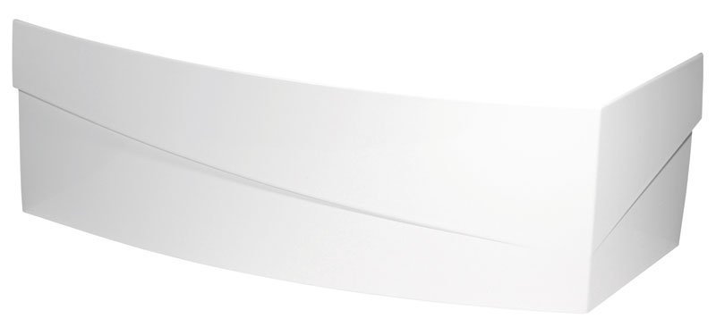 Polysan Evia links 160 hoek voorzetpaneel ABS- acryl wit