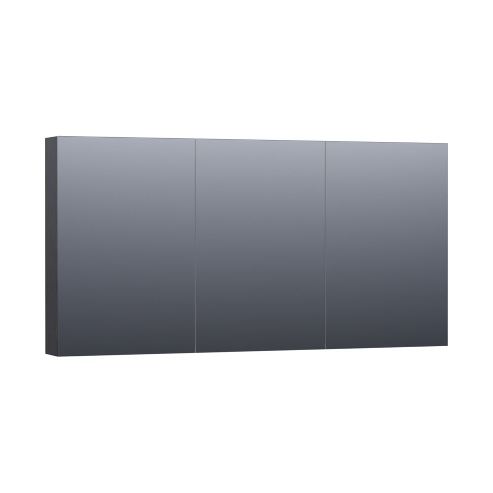 Tapo Dual spiegelkast 140 black wood