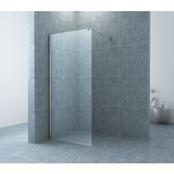 Xellanz Cerra eco inloopdouche 800 x 1950 x 6 mm helder glas/chroom