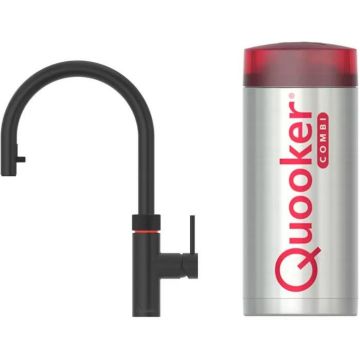 Quooker Flex kokend waterkraan met COMBI Reservoir boiler zwart