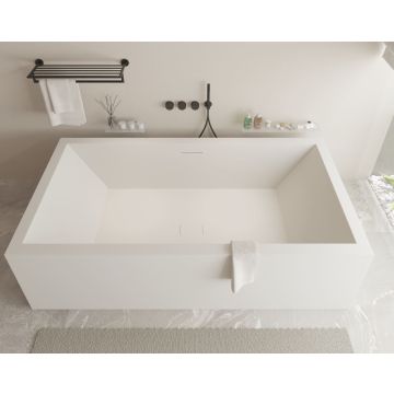Ideavit Solidvitas rechthoekig vrijstaand bad 80x180 mat wit