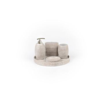 Ideavit Idea.Pick-D1 badkamer accessoires 5-delig set beton licht grijs