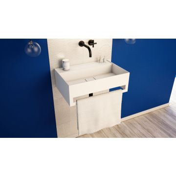 Ideavit Solidbliss-60TB fontein met handdoekhouder 40x60 mat wit