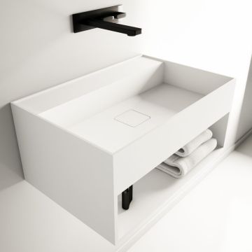 Ideavit Solidbliss-60SH fontein met opbergruimte 40x60 mat wit