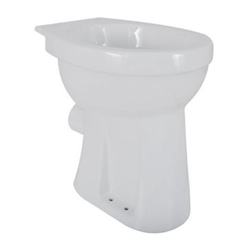 Wiesbaden Staande verhoogde Toiletpot Wit 102mm diameter