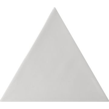 Quintessenza 3LATI driehoek tegel 13,2x11,4 Grigio Medio Lucido