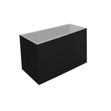 Best Design Beauty 100 Greeploos meubel onderkast 100cm mat zwart