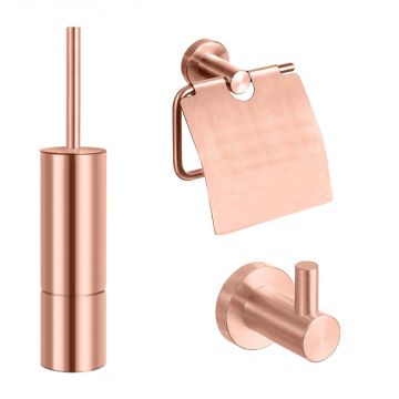 Best Design One Pack Lyon toilet accessoires set rosé mat goud