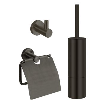 Best Design One Pack Moya toilet accessoires set gunmetal