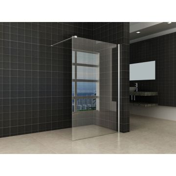 Wiesbaden Comfort inloopdouche 1200 x 2000 x 10 mm nano helder glas/chroom