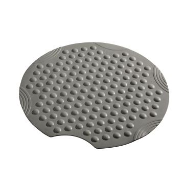 Ridder Tecnoplus antislip mat douche rond 55 cm grijs