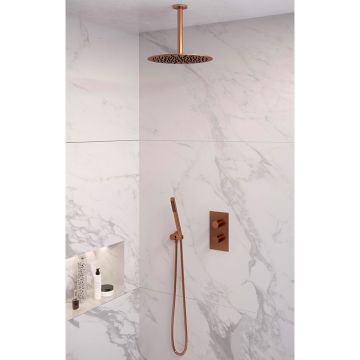 Brauer Copper Edition doucheset met staafhanddouche 3-weg 30 koper