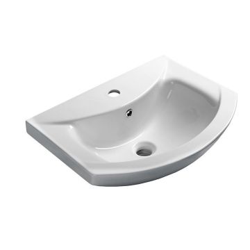 ZERO Wastafel voor badkamermeubel 65x46 wit