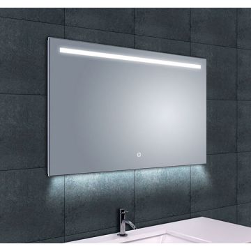 Wiesbaden Ambi one spiegel rechthoek met LED, dimbaar en spiegelverwarming 100 x 60 cm