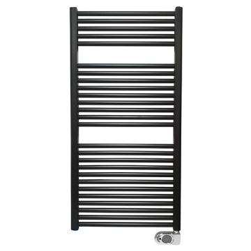 Wiesbaden Elara elektrische radiator 118,5 x 60 cm mat zwart