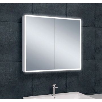 Wiesbaden Quatro spiegelkast met LED, dimbaar 80 x 70 x 13 cm