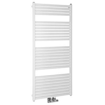 Aqualine Tondi handdoek radiator 60x133 wit