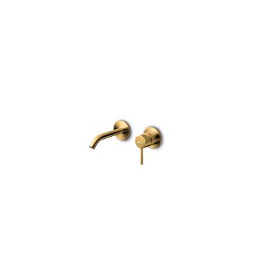 JEE-O Slimline inbouw wastafelmengkraan mat goud - 800-1505