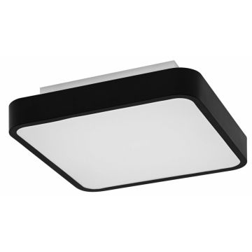 Orbis Backlight smart dimbare RGB LED plafondlamp 35&#215;35 zwart