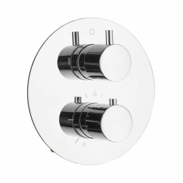 Saniclear Talpa ronde thermostatische inbouw douchekraan chroom