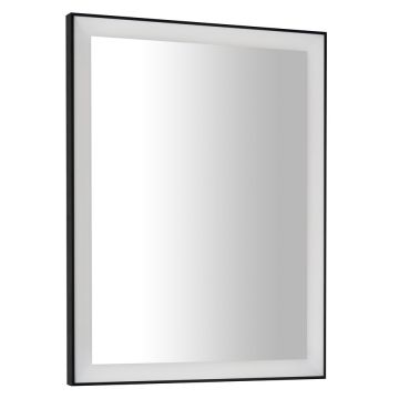 Sapho Gano LED licht spiegel 60&#215;80 zwart