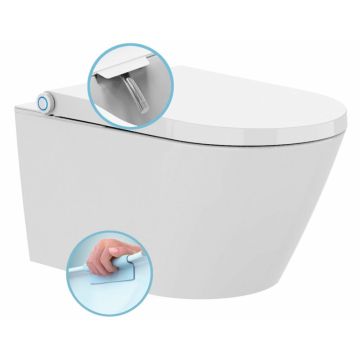 Sapho Veen Clean hangend bidet toilet 37x59 cm wit