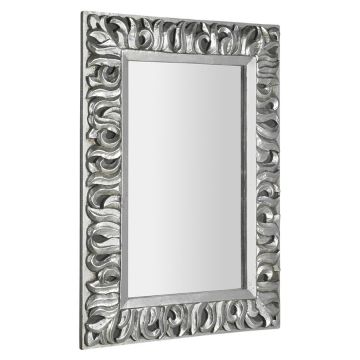 Sapho Zeegras spiegel met houten lijst 70&#215;100 zilver antiek &#8211; 1