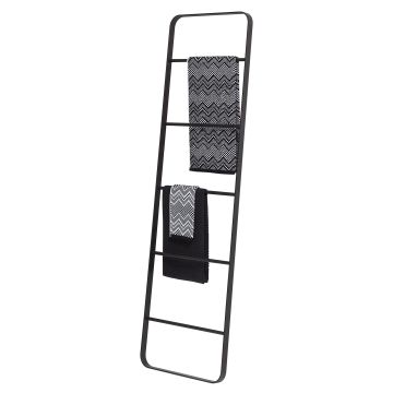 Sealskin Brix ladder zwart met handdoeken