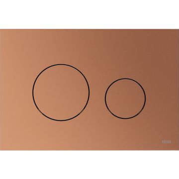 TECEloop toiletbedieningspaneel kunststof voor duospoeltechniek roodbrons metallic