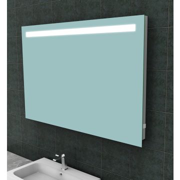 Wiesbaden Tigris spiegel rechthoek met LED en stopcontact 120 x 80 cm