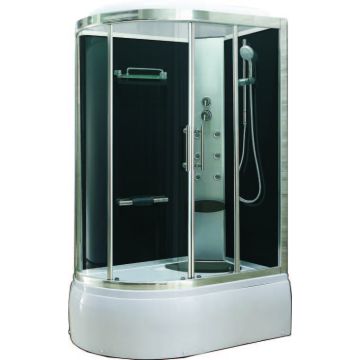 Xellanz Premium bad/douche 130x85 h 220 cm veiligheidsglas 5 mm