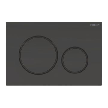 Geberit Sigma 20 drukplaat mat zwart