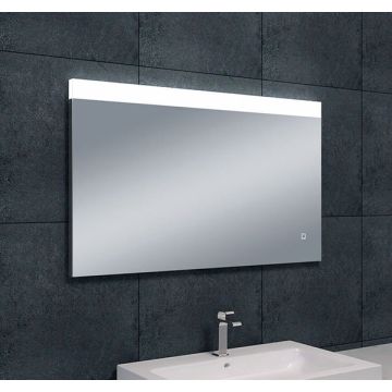 Wiesbaden Single spiegel rechthoek met LED, dimbaar en spiegelverwarming 100 x 60 cm