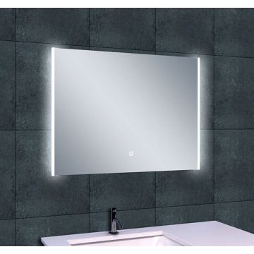 Wiesbaden Duo spiegel rechthoek met LED, dimbaar en spiegelverwarming 82 x 60 cm