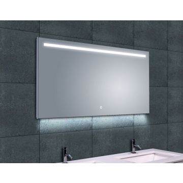 Wiesbaden Ambi one spiegel rechthoek met LED, dimbaar en spiegelverwarming 120 x 60 cm