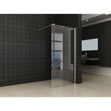 Wiesbaden Comfort inloopdouche 900 x 2000 x 10 mm nano helder glas/chroom