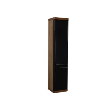 Creavit Piano kolomkast 40x180 zwart en bruin