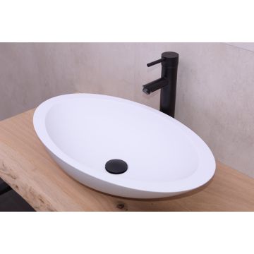 Saniclear Orona solid surface waskom 59x35cm mat wit