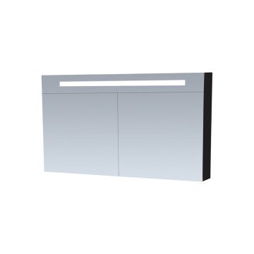 Tapo New Future spiegelkast Zwart 120cm dubbelzijdige spiegels, verlichting, & stopcontact