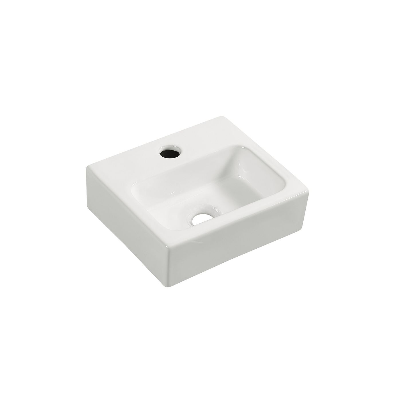 Wiesbaden Leto mini fontein 28 x 24, 5 x 9 cm keramiek glans wit