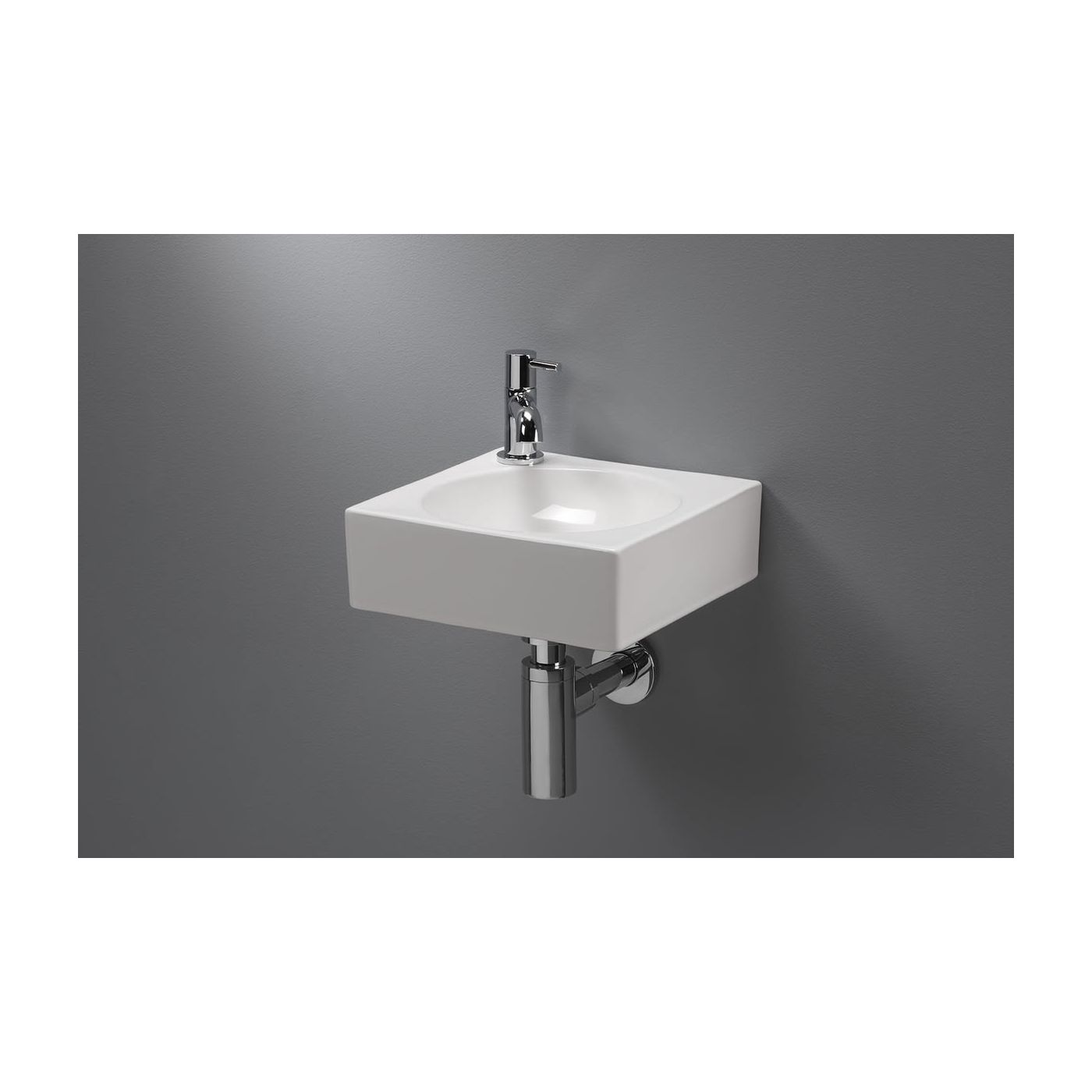 Novara Fontana keramische fontein 28,5x28,5x9 cm wit