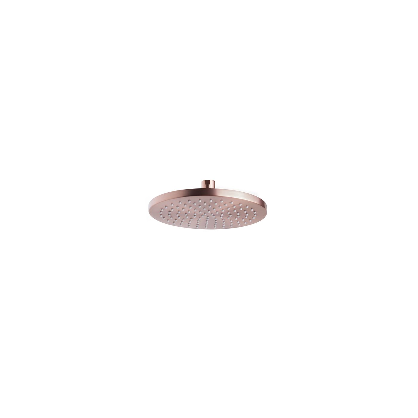 Wiesbaden Caral hoofddouche rond 20 x 1,2 cm geborsteld koper