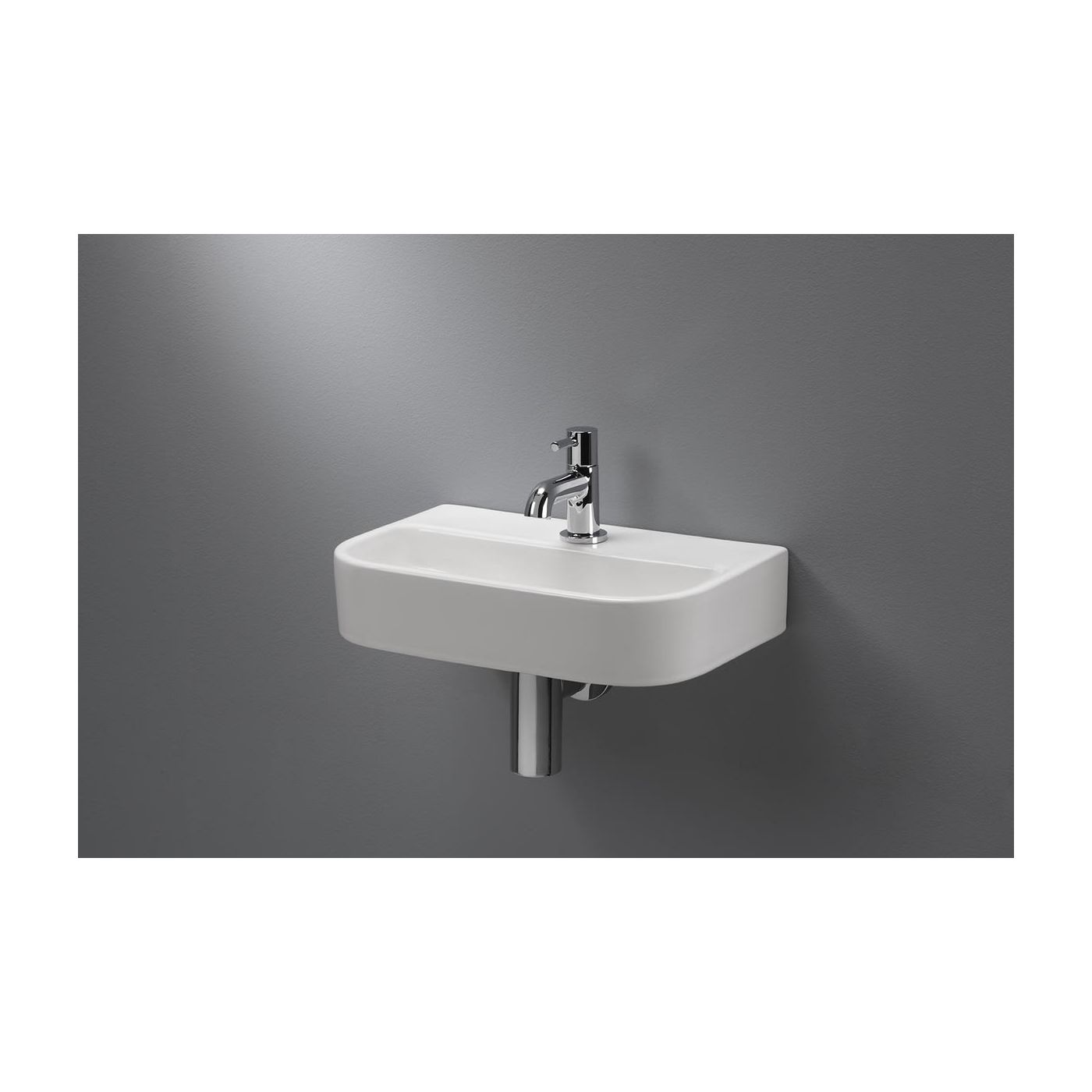 Novara Fontana keramische fontein kraan gat 38x24,5x8 cm wit