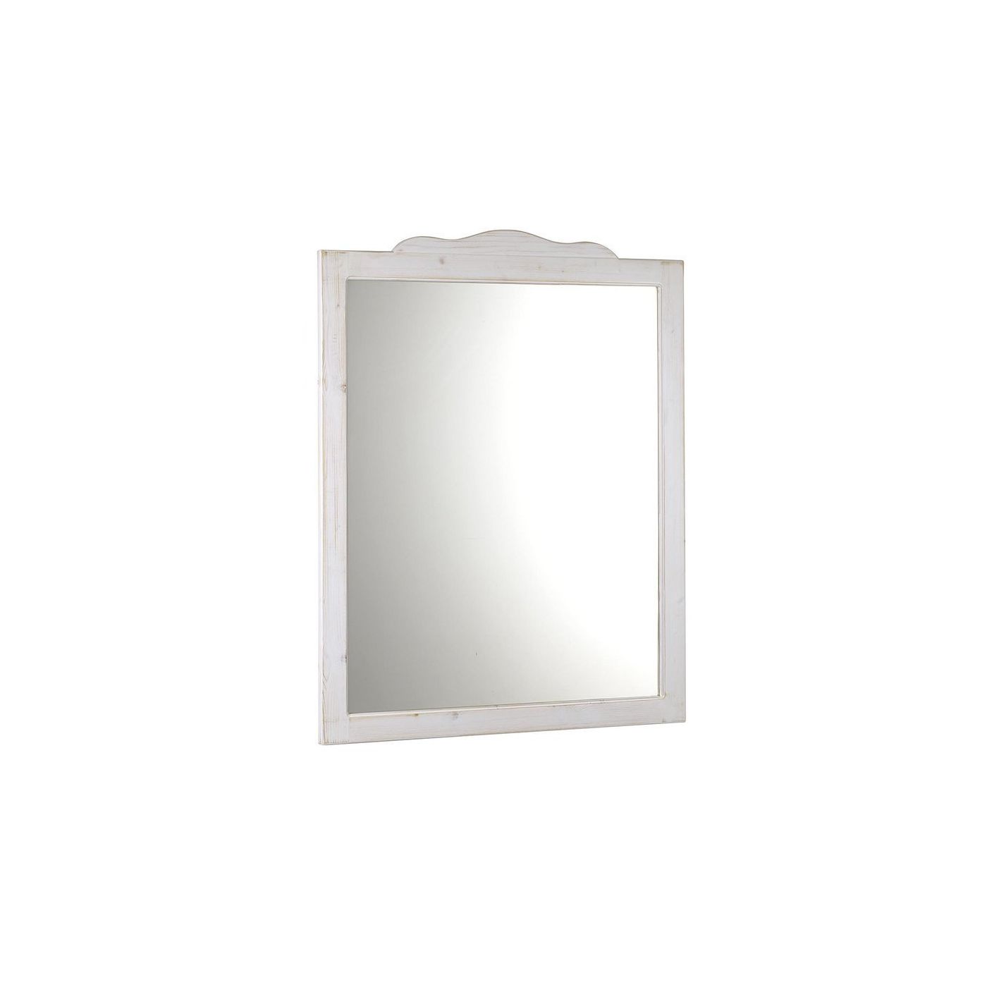 Retro Spiegel 89x115cm oud wit