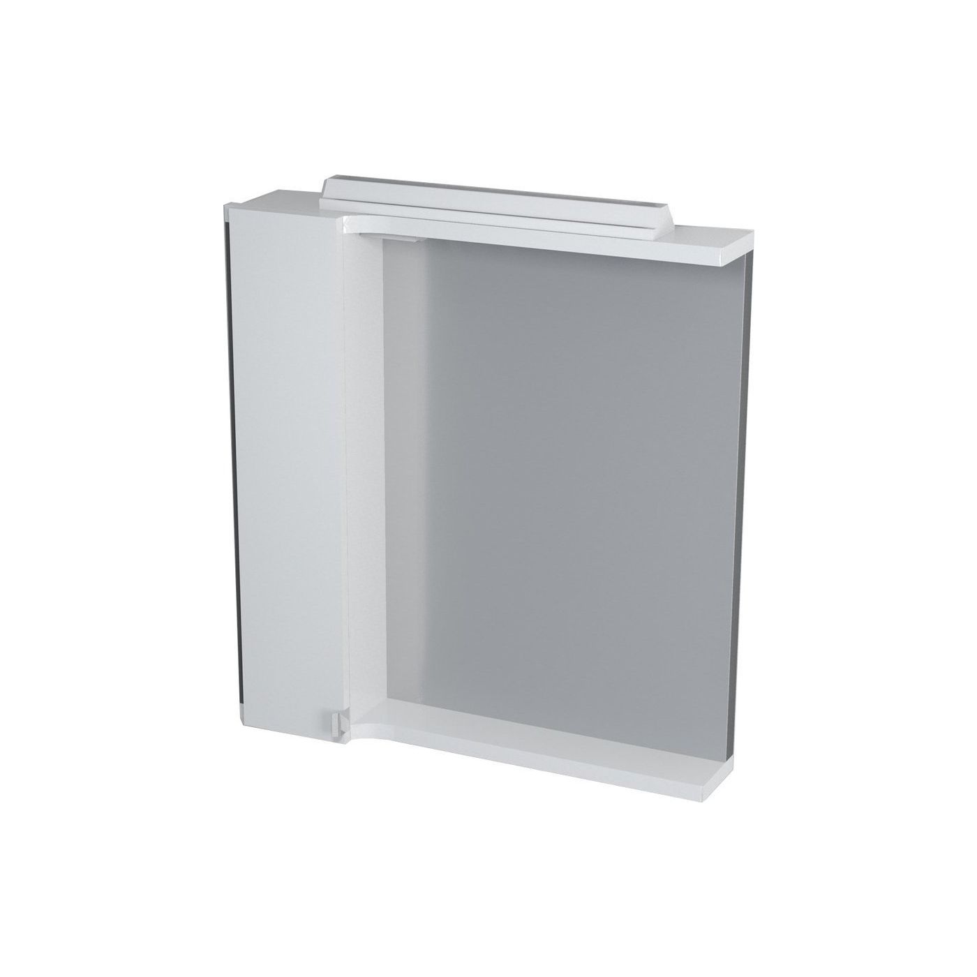 Pulse LED Verlichte spiegelkast 2x3W 75x80x17cm links/wit/antraciet