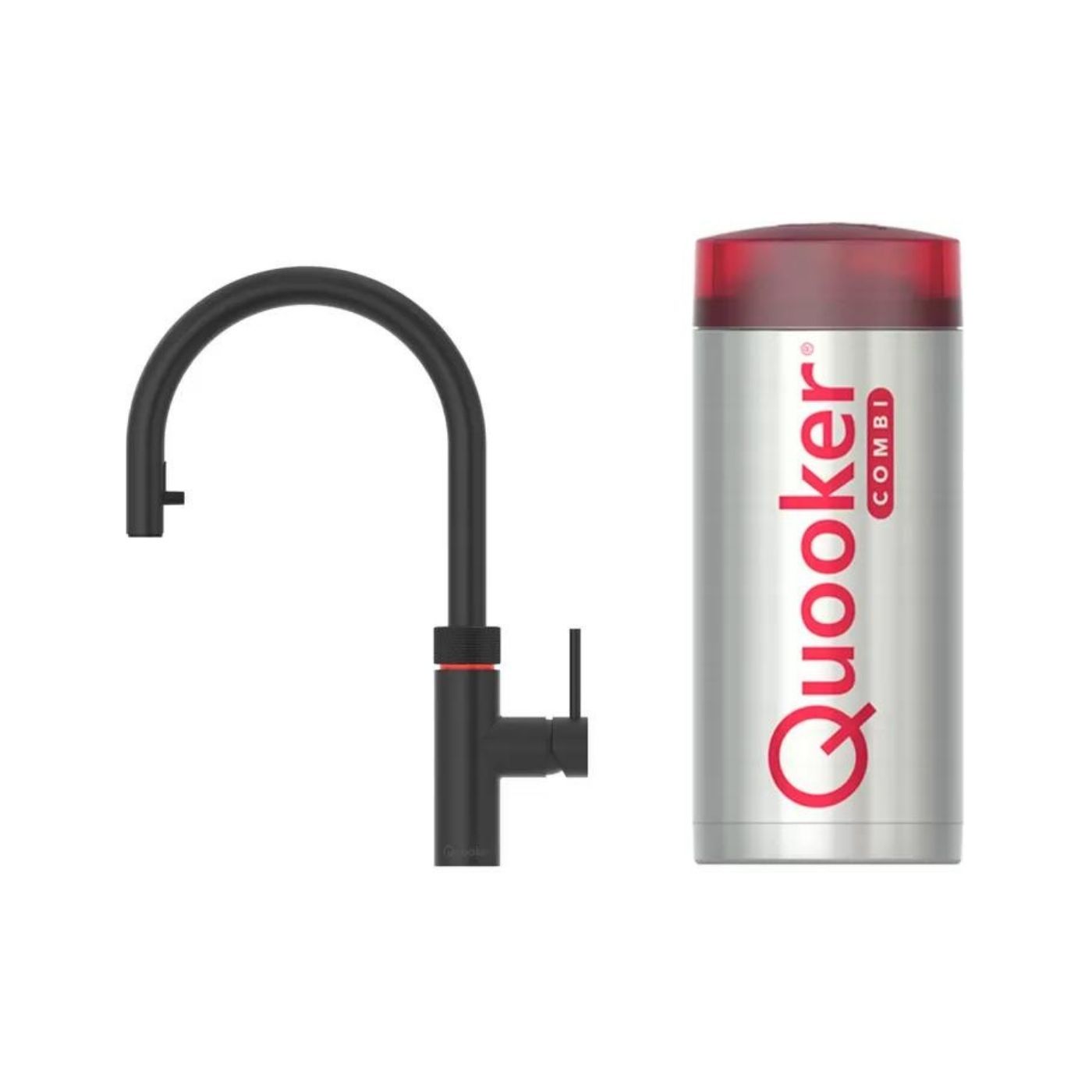 Quooker Flex kokend waterkraan met COMBI Reservoir boiler zwart