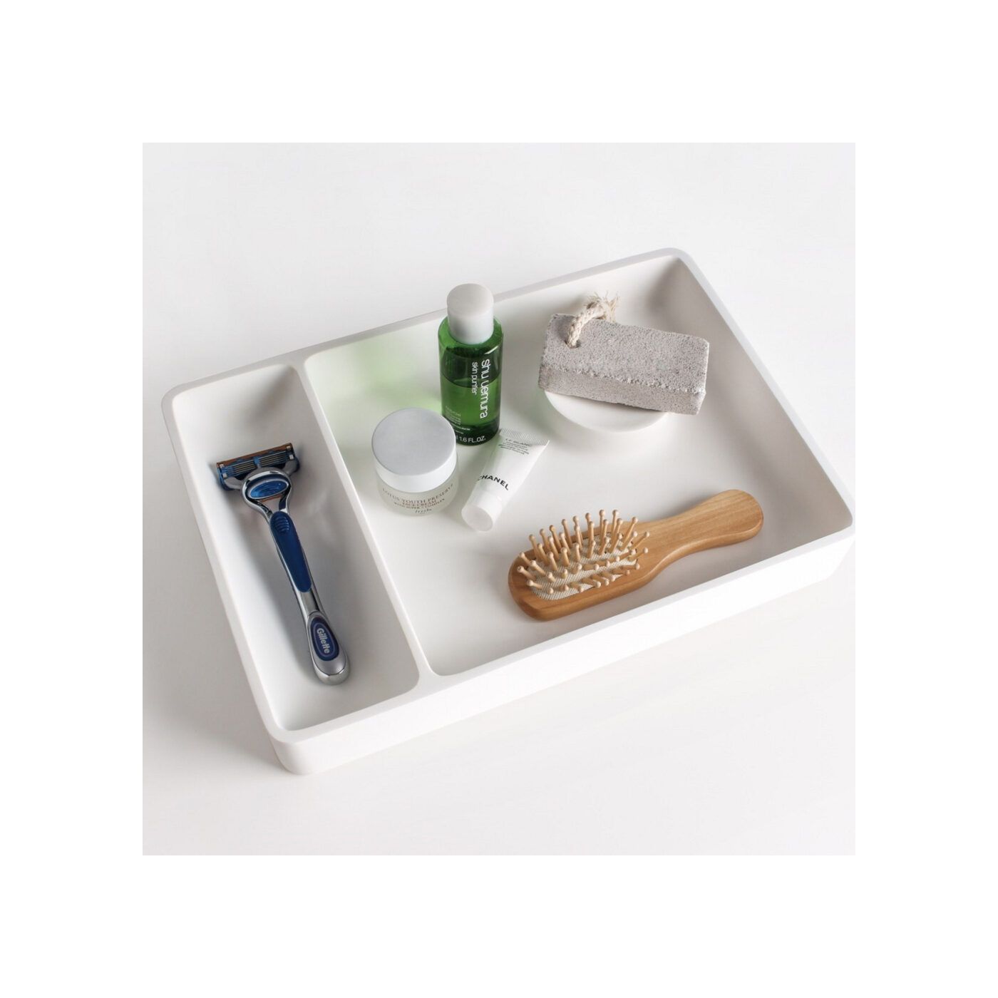 Ideavit Solidplate rechthoekige keramische organizer tray 22x32 mat wit