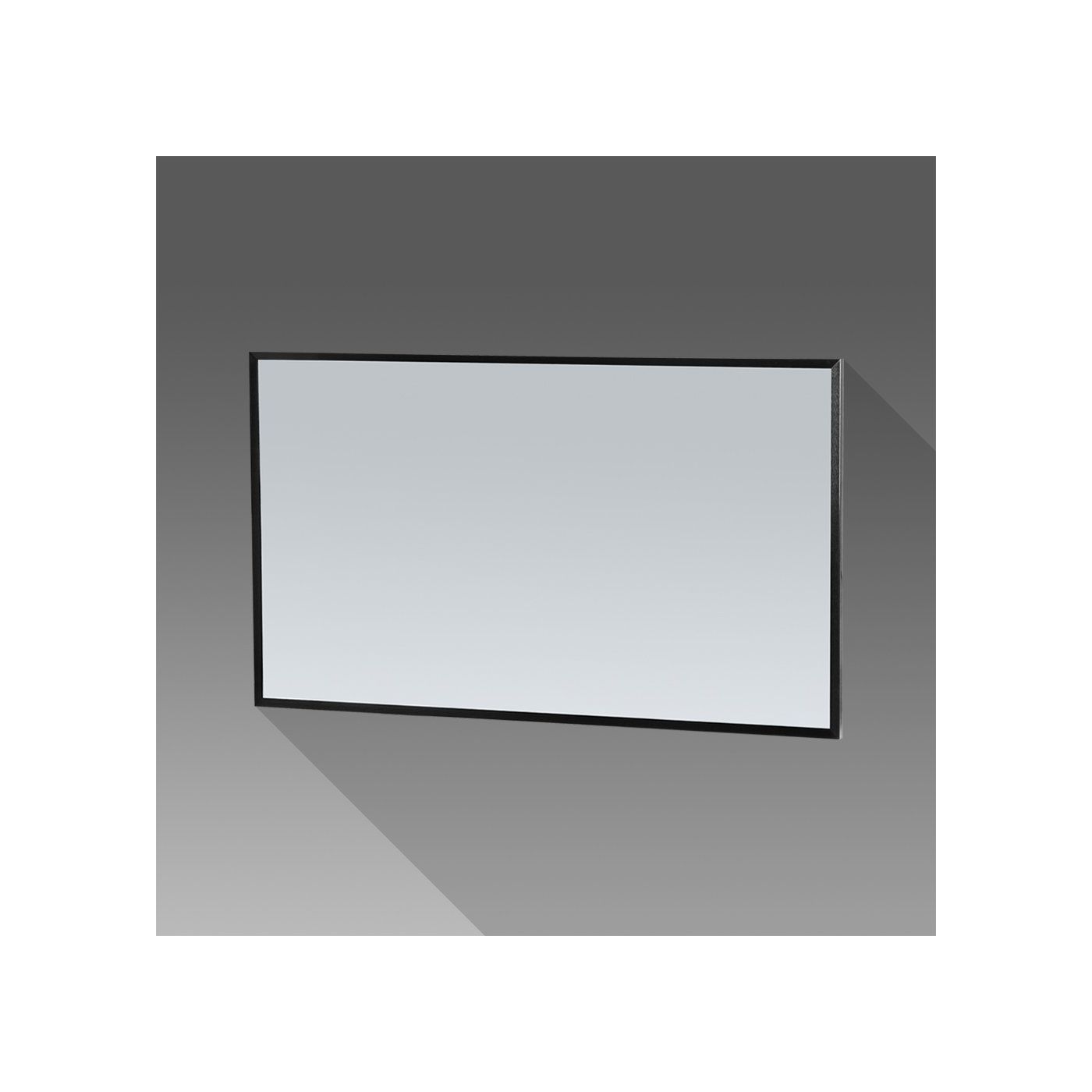 Tapo Silhouette 120 mat zwarte spiegel 120x70cm