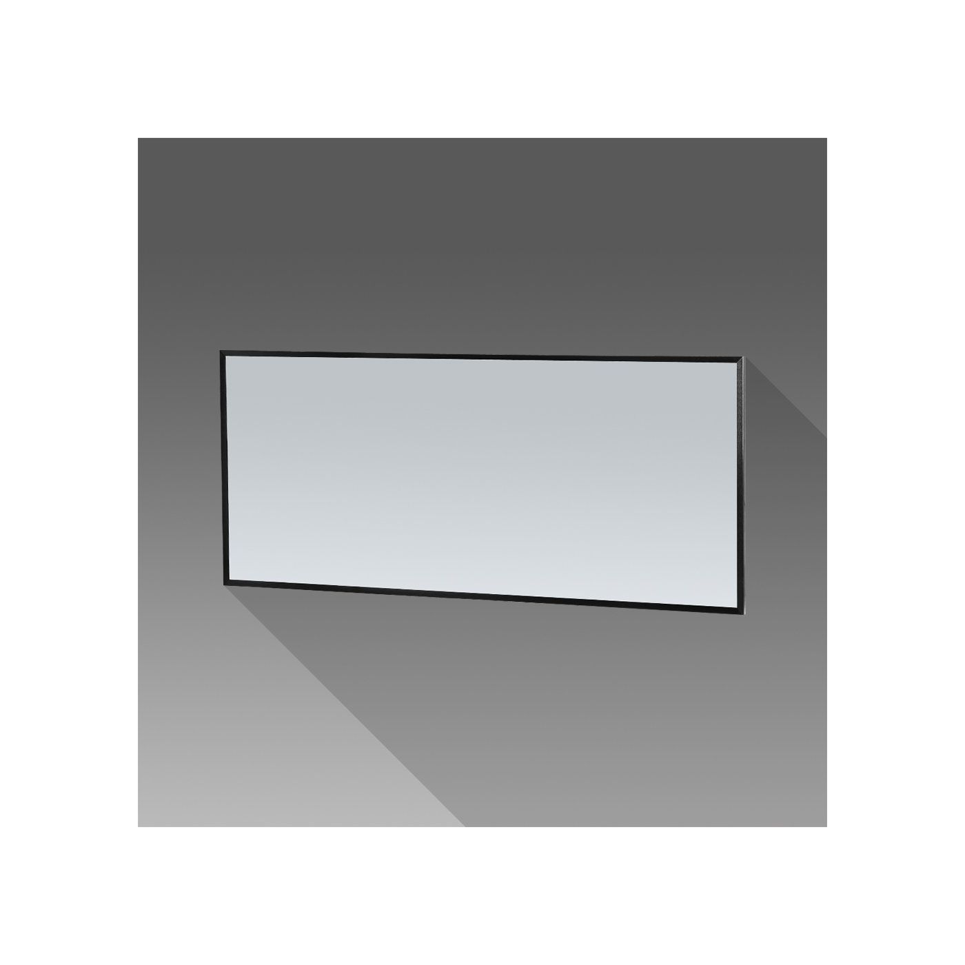 Tapo Silhouette 160 mat zwarte spiegel 160x70cm