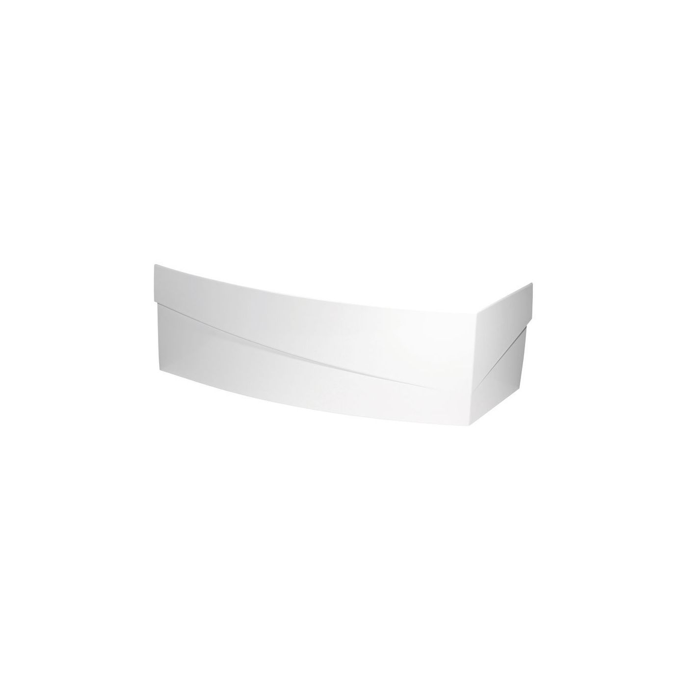 Polysan Evia links 160 hoek voorzetpaneel ABS- acryl wit